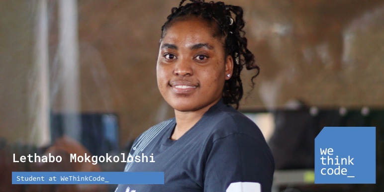 Lethabo Mokgokoshi, 2nd year coding student at WeThinkCode.