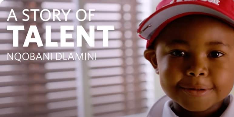 Nqobani Dlamini, a talented young golfer.